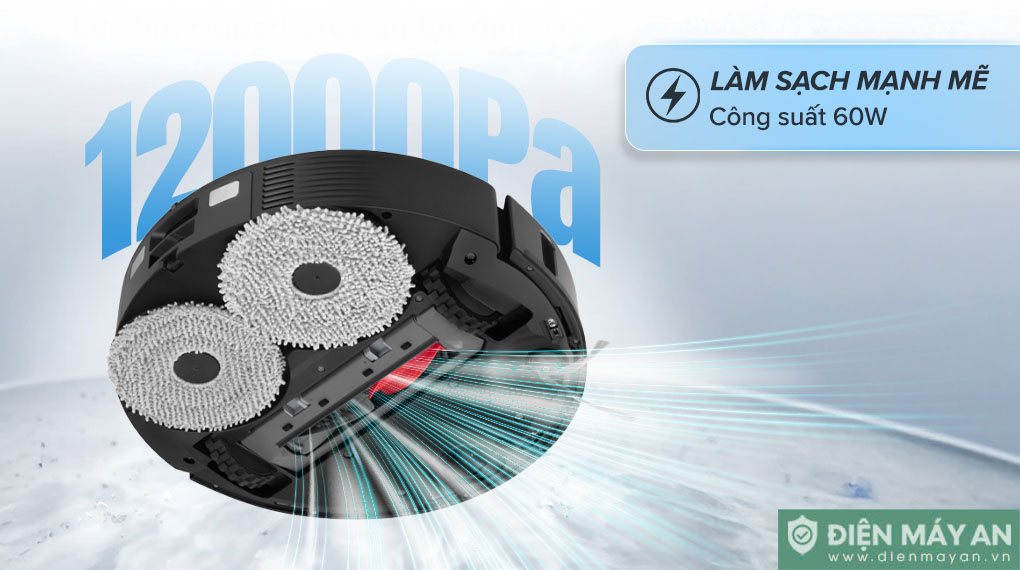 Robot hút bụi lau nhà Roborock Q Revo 5AE màu đen - Bản quốc tế